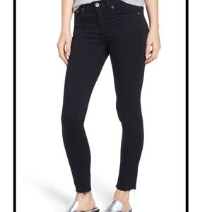 rag & bone Raw Hem Ankle Skinny Jeans